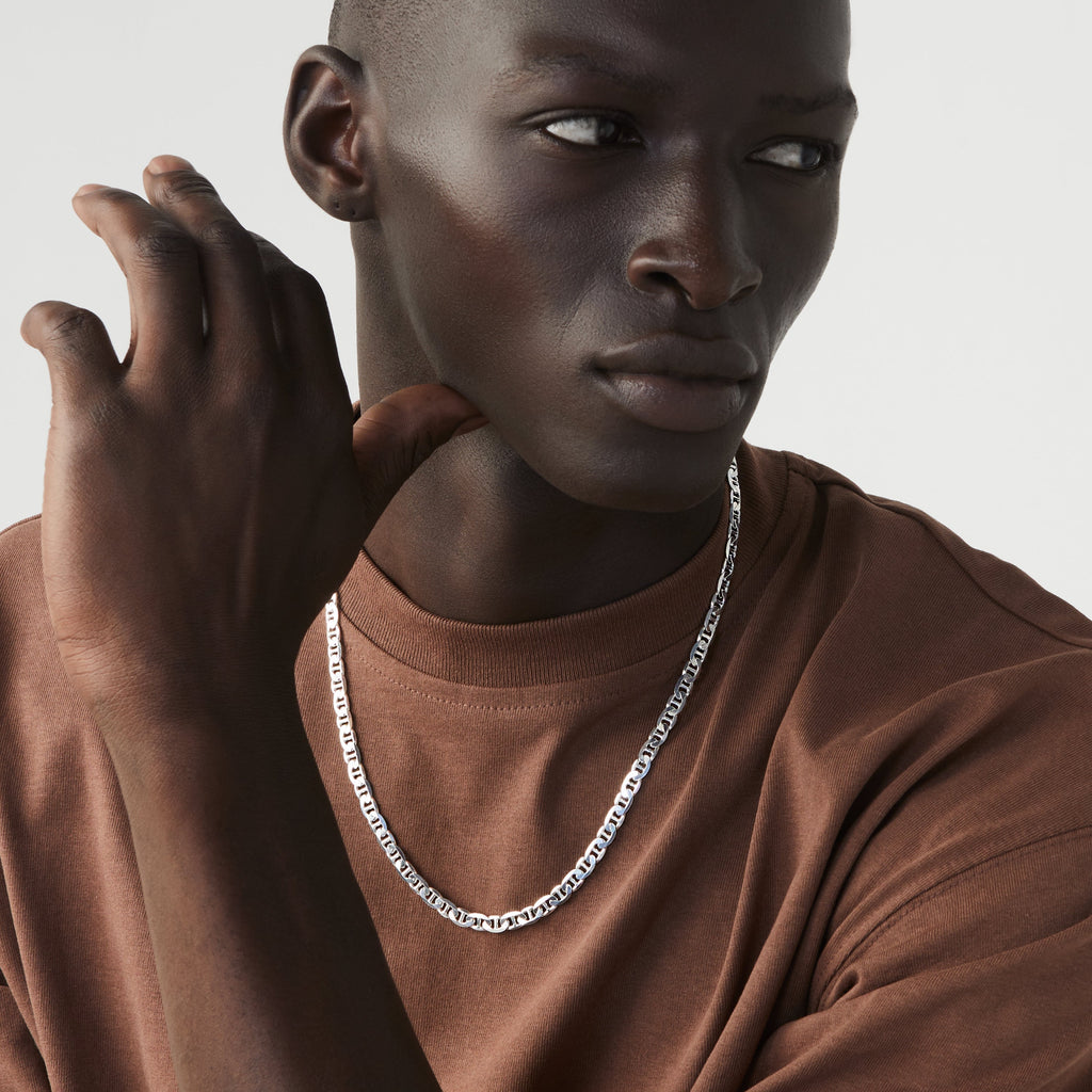 Mariner Chain Necklace in Sterling Silver, 4mm