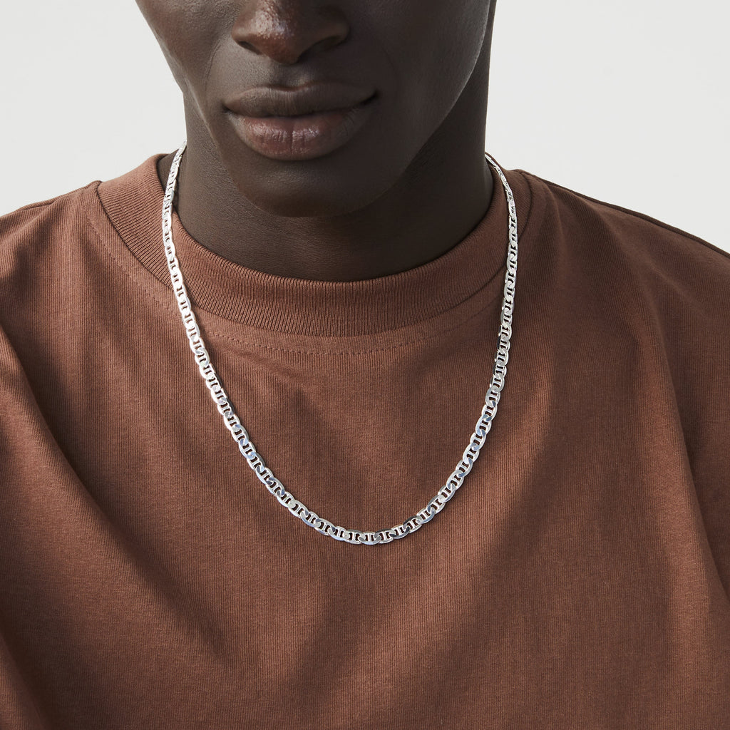 Mariner Chain Necklace in Sterling Silver, 6mm