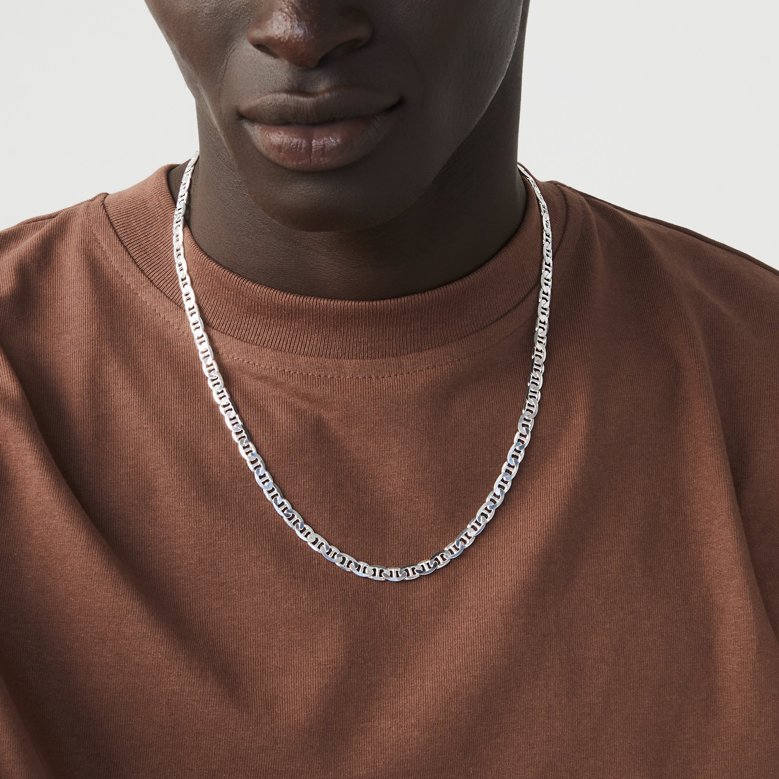 Mariner Chain Necklace in Sterling Silver, 6mm