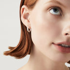 Lightweight Twisted Hoop Earrings in Sterling Silver