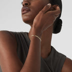 Figaro Chain Bracelet in 18k Gold Over Sterling Silver, 5mm