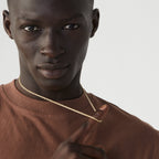 Rope Necklace in 18k gold over sterling silver, 3mm