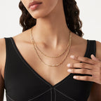 Paperclip Chain Necklace in 18K Gold Over Sterling Silver, 3mm