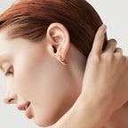 Lightweight Twisted Hoop Earrings in 18k Gold Over Sterling Silver