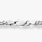 Square Byzantine Necklace in Sterling Silver, 3mm