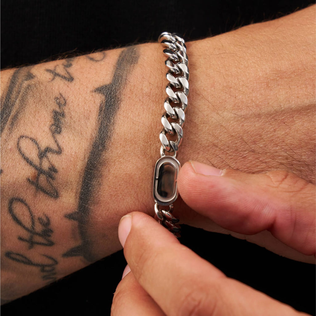 Cuban Bracelet (Silver) 8mm