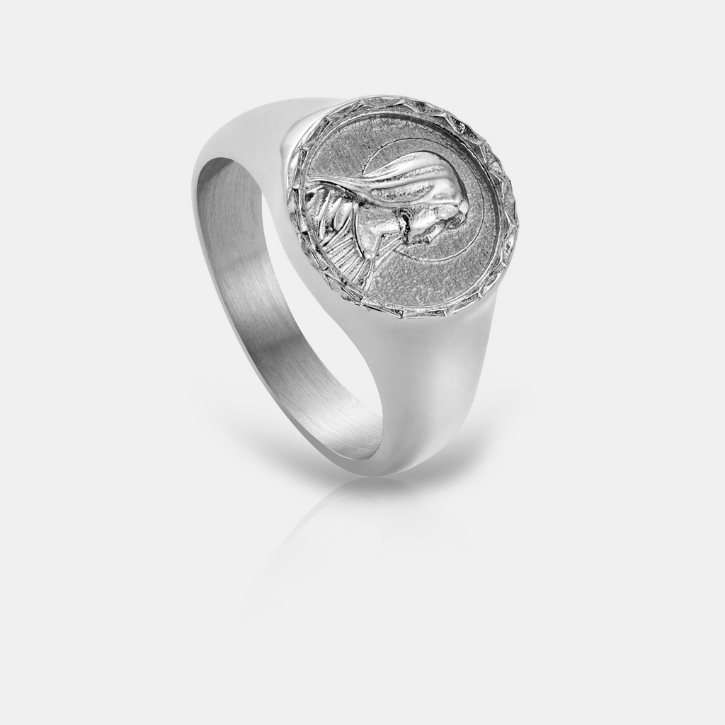 Virgin Mary Signet Ring (Silver)