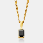 Onyx Stone Pendant (Gold)