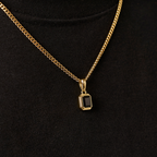 Onyx Stone Rectangle (Gold)