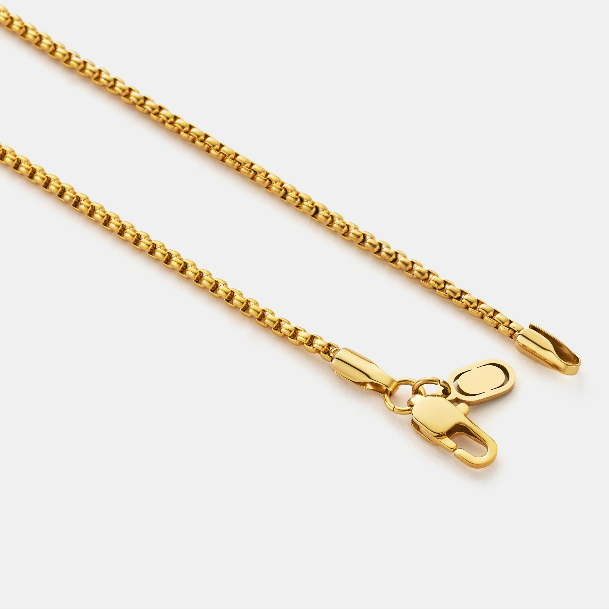 Round Box Chain (Gold) 2mm