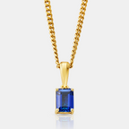 Sapphire Stone Pendant (Gold)