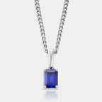 Sapphire Stone Pendant (Silver)