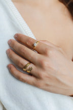 SPARKLING LOTUS RING