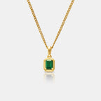 Emerald Stone Rectangle (Gold)