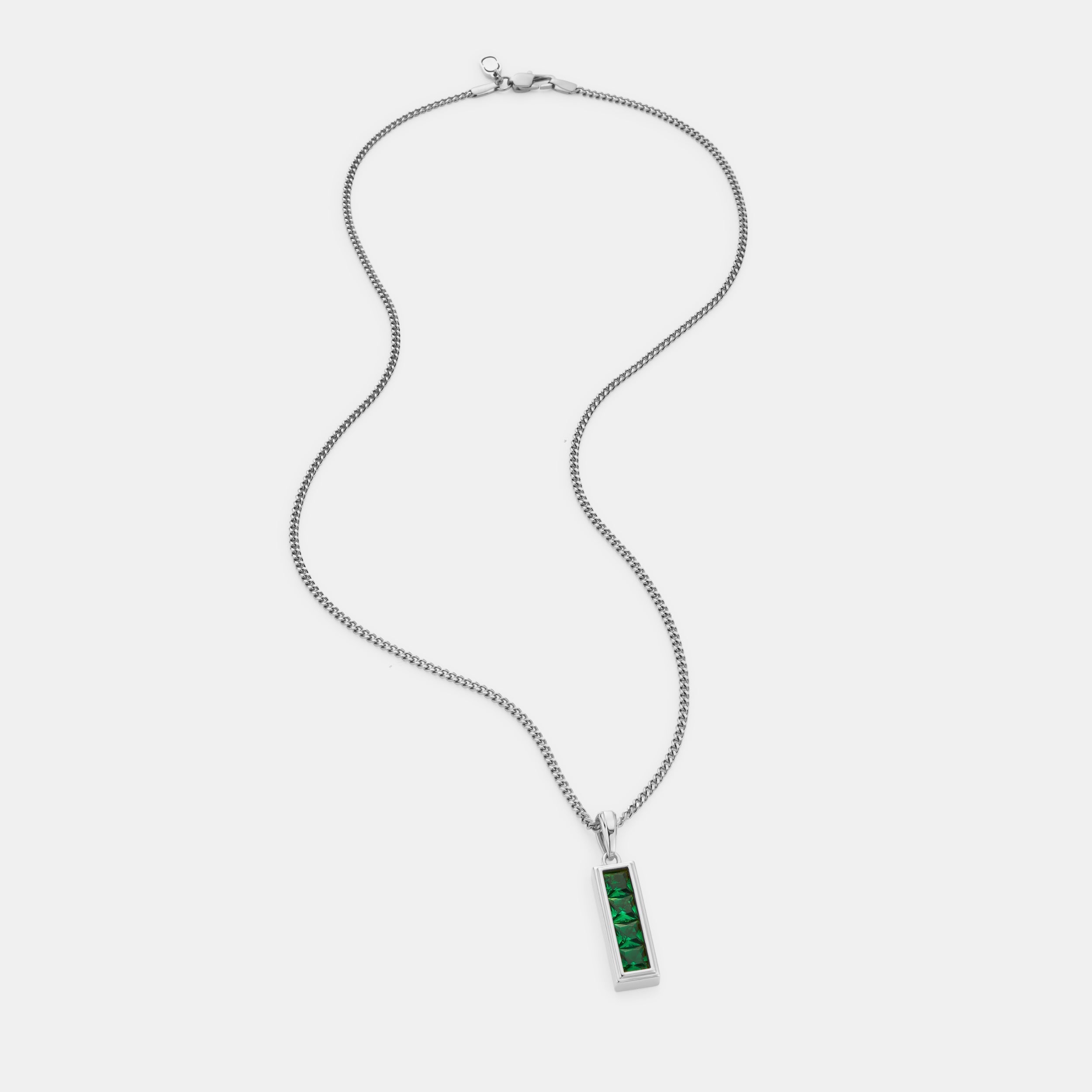 Emerald Stone Totem (Silver)